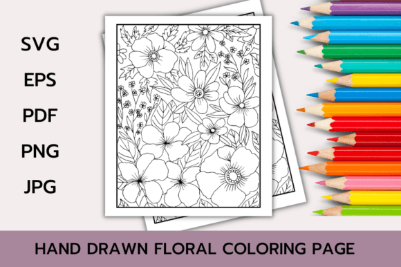 Download Floral Coloring Page Book for Adults - Book Collection